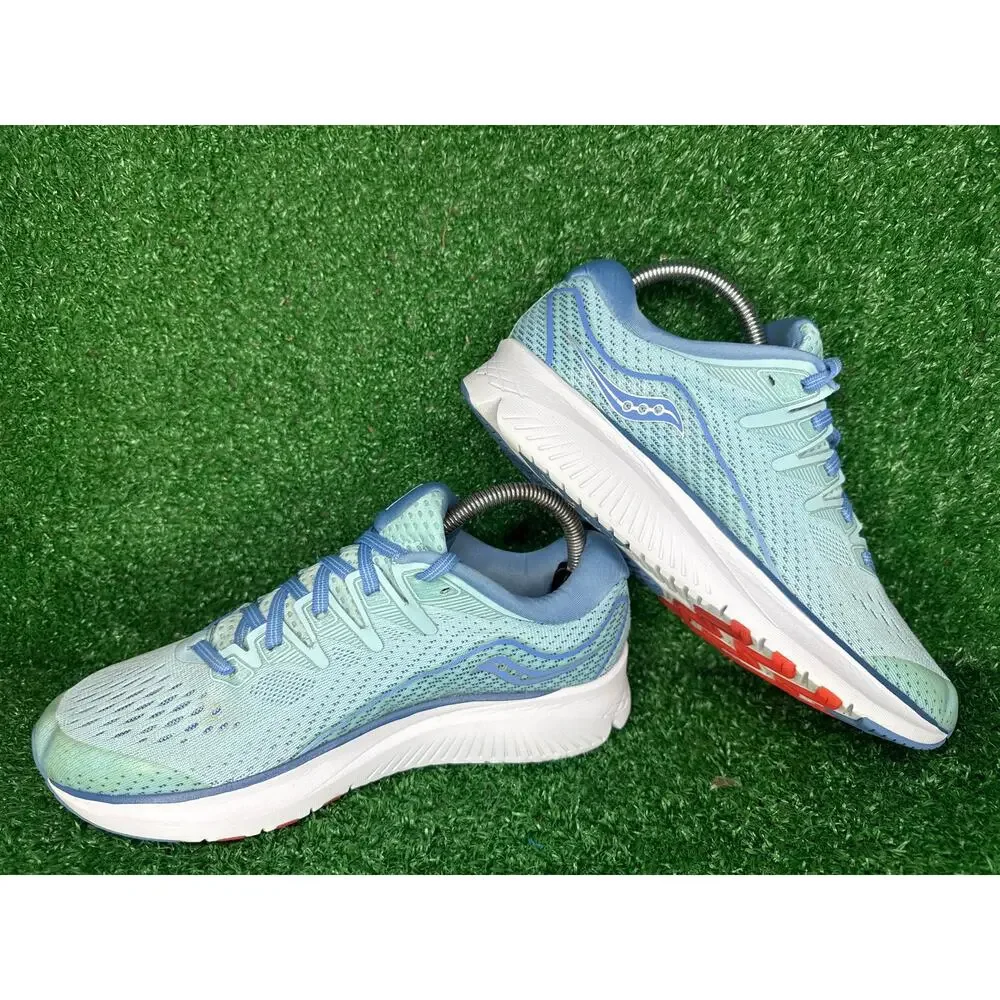 Saucony Ride ISO 2 Womens Shoes Size 8.5 Running Walking Blue Athletics Sneakers
